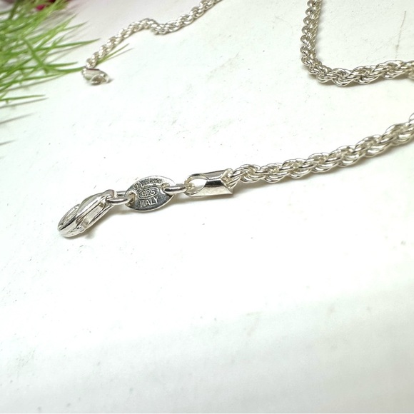 NEW⚜️Made In Italy Sterling Silver Chain Bracelet - Picture 4 of 6